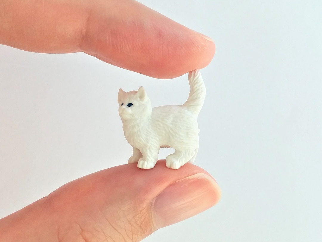 Tiny Kitten Figurine Soft Plastic Cat for Fairy Garden Etsy 日本