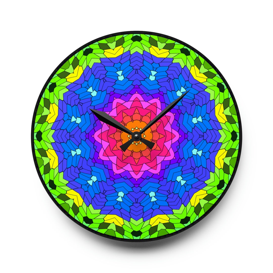 Funky 24 Inch Large Wall Clock Unique Oversized Wall Clock Etsy