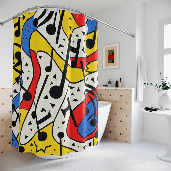Music Shower Curtain Etsy