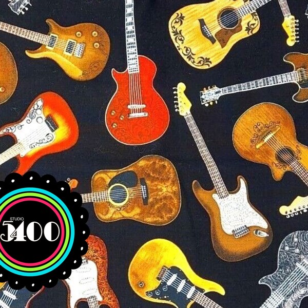 Guitar Fabric Etsy
