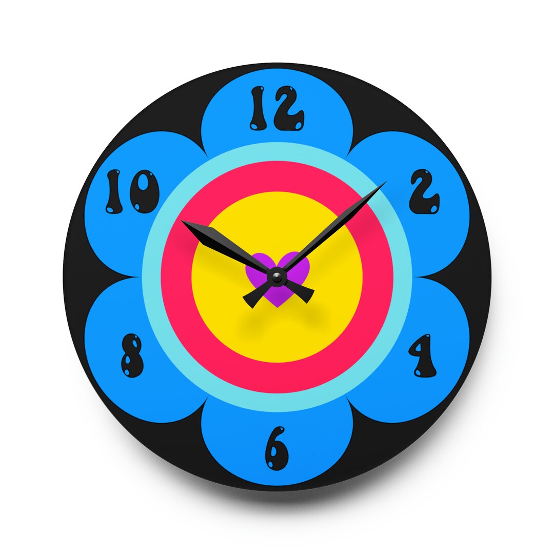 Large Wall Clock Modern 24 Inch Oversized Wall Clock Unique Etsy