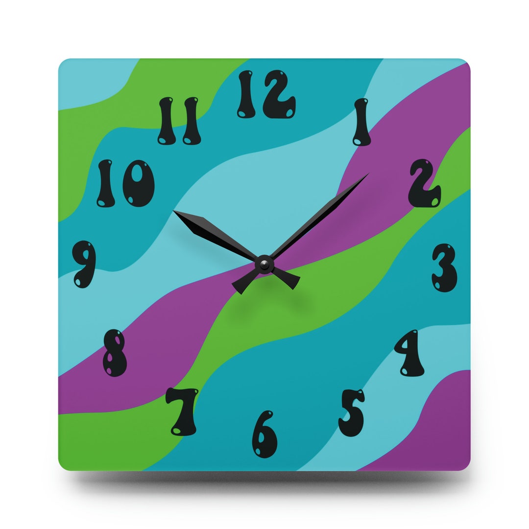 Large Wall Clock Oversized Wall Clock With Numbers Modern Wall Etsy