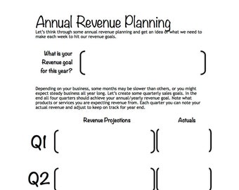 Revenue Tracker Template