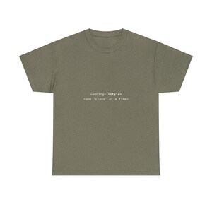 Aangepaste CSS e-learning ontwikkelaar grappige tshirt, programmeur coderingst-shirt, webontwikkelaar cadeau, uniseks katoenen shirt, computerwetenschappelijke top afbeelding 3