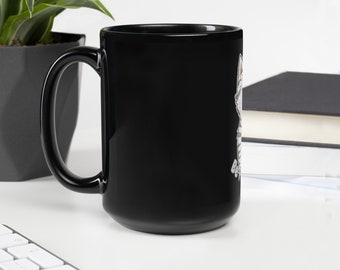 Be Furrocious Cat Black Glossy Mug