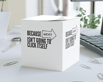 Notatka dla programisty eLearning, organizer na biurko, dekoracja biura, prezent dla projektanta materiałów dydaktycznych, zabawny prezent dla profesjonalisty ds. nauczania i rozwoju
