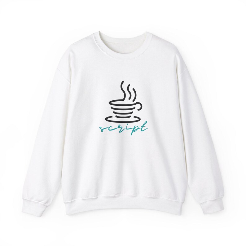 快適な Java Script コーヒー スウェットシャツ | コーヒー愛好家、プログラマー、開発者、友人へのギフトに最適、リラックスフィット 画像 2