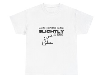 Koszulka unisex Punny L&D na szkolenia zgodności, zabawna koszula robocza, upominek do biura korporacyjnego, humor w miejscu pracy, firmowy dress code Top