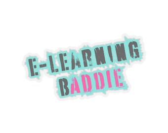 Naklejki E-Learning Baddie Kiss-Cut, Naklejki do planera, Dekoracje laptopów, Motywacja do nauki, Prezenty dla nauczycieli, Ekscentryczny wystrój klasy