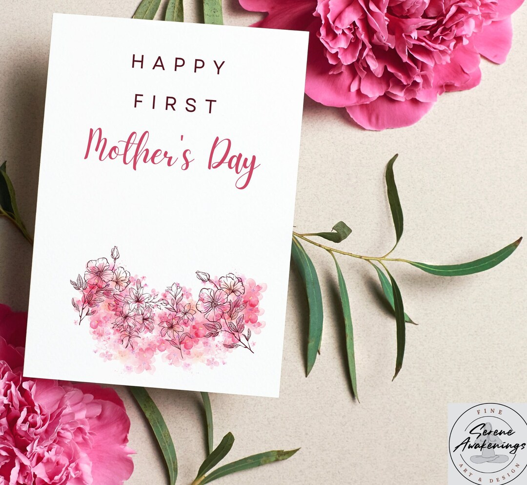 First Mothers Day Card 1st Mothers Day Card First Time Mom Etsy