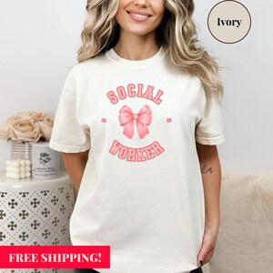 Comfort Colors Social Worker shirt | Social Work Month Gift  | Social Worker Gift | School Social Worker Shirt | LCSW LMSW