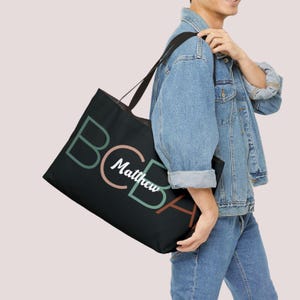 BCBA Tote Bag | Personalized Work Bag for Therapist | ABA Weekender Duffel Gift