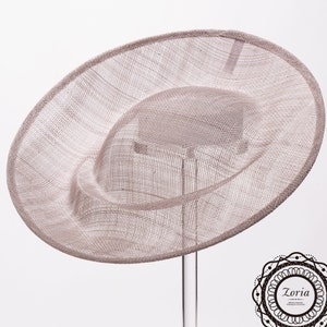 Zoria 11.5X3'' Saucer Upturn Brim Sinamay Base For Fascinator Cocktail Bridal Headwear And Hat Making PSBC-19007 image 1