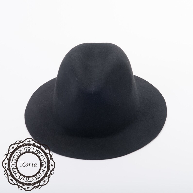 Medium Brim Fedora Blocked Untrimmed Wool Tribal Western Felt Etsy