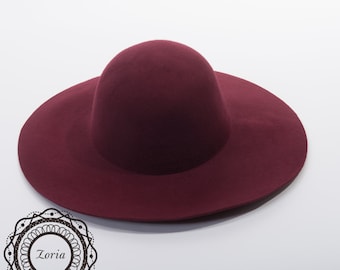 Floppy Swinger Blocked Untrimmed Wool Felt Hat Base | W0169A