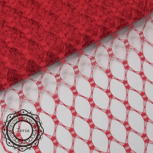 9'' Zoria Vintage Veiling Honeycomb Weave Veiling Netting per yard A010609 image 2