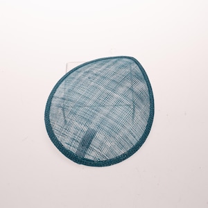 Juliet Sinamay Fascinators Cocktails hats Millinery Frame Base | PSBC-16001 168 DK. TEAL
