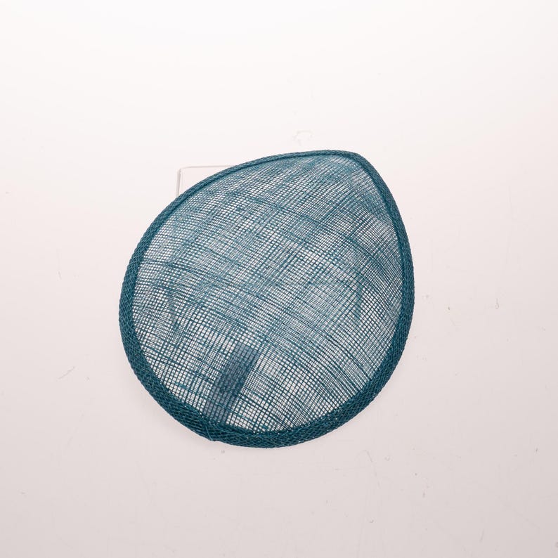 Juliet Sinamay Fascinators Cocktails hats Millinery Frame Base | PSBC-16001 168 DK. TEAL