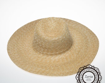 Milan Straw Unblocked Hat Bodies 5 inch Brim 5mm / 8mm BR72