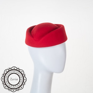 Wool Blocked Untrimmed Pillbox Felt Hat Base | W0171