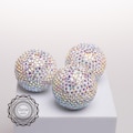 35mm Rhinestone Glass Crystal Clay Ball | SOLD BY Piece | 801157-35