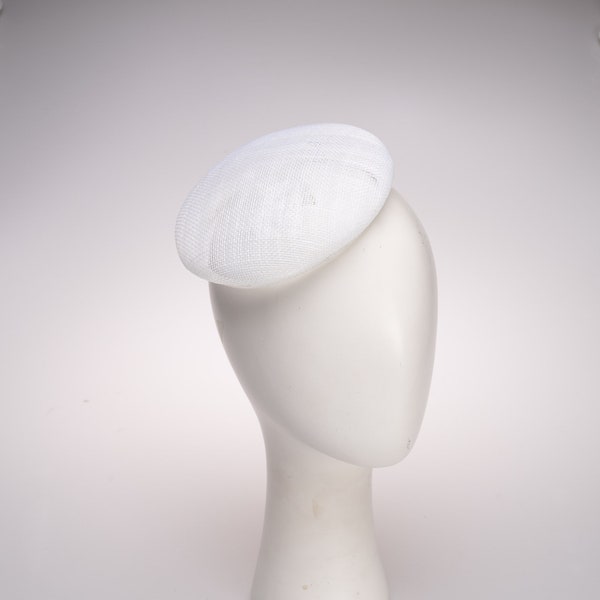 Zoria 7'' Sinamay Button Base  For Fascinator Cocktail Bridal Headwear And Hat Making | PSBC-19008