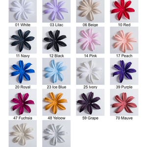 Lily Satin Decorative 3D flower Petals for Hats Making Home Wedding Event Party Decoration 802013 image 2