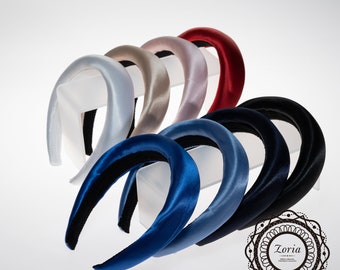 Wide Satin Padded Headband | CF-2.5SCF