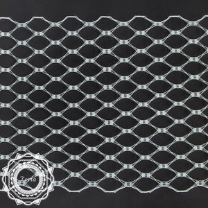 9'' Zoria Vintage Veiling Honeycomb Weave Veiling Netting per yard A010609 image 4