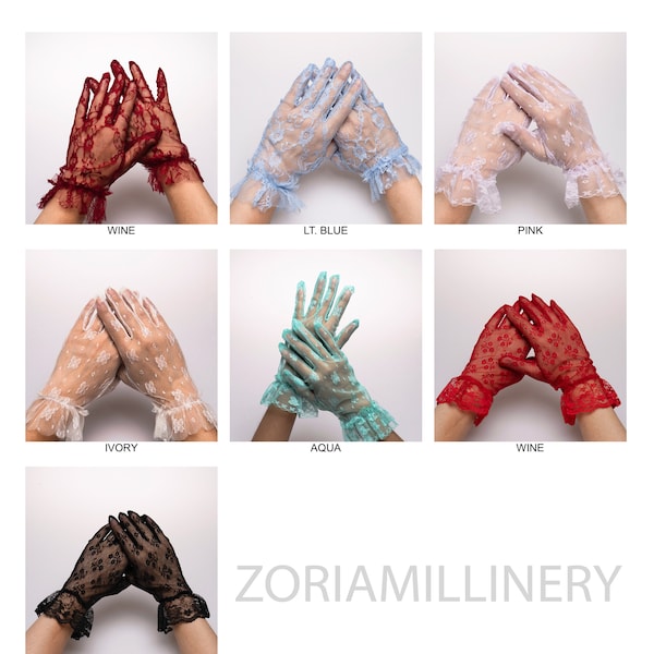 Wrist Length 9" Lace Glove | Glove