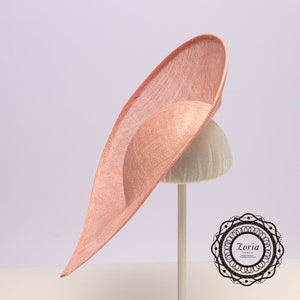 Streamlined Sinamay Millinery Bases PSBC-19105 14 Pink