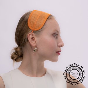 Wide Sinamay base w/ribbon wrap headband | PSHB-21126