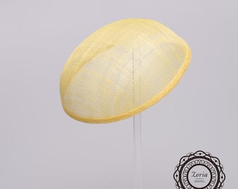 Round Sinamay Base For Fascinator,Cocktail Hats, Plain Kippah base | PSBC-15013