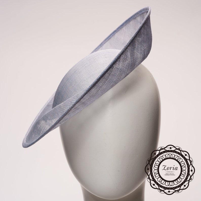 Zoria 11.5X3'' Saucer Upturn Brim Sinamay Base For Fascinator Cocktail Bridal Headwear And Hat Making PSBC-19007 image 8