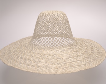 Vintage Sisal Natural straw hat body great for sun protection in summer | G-SISOL