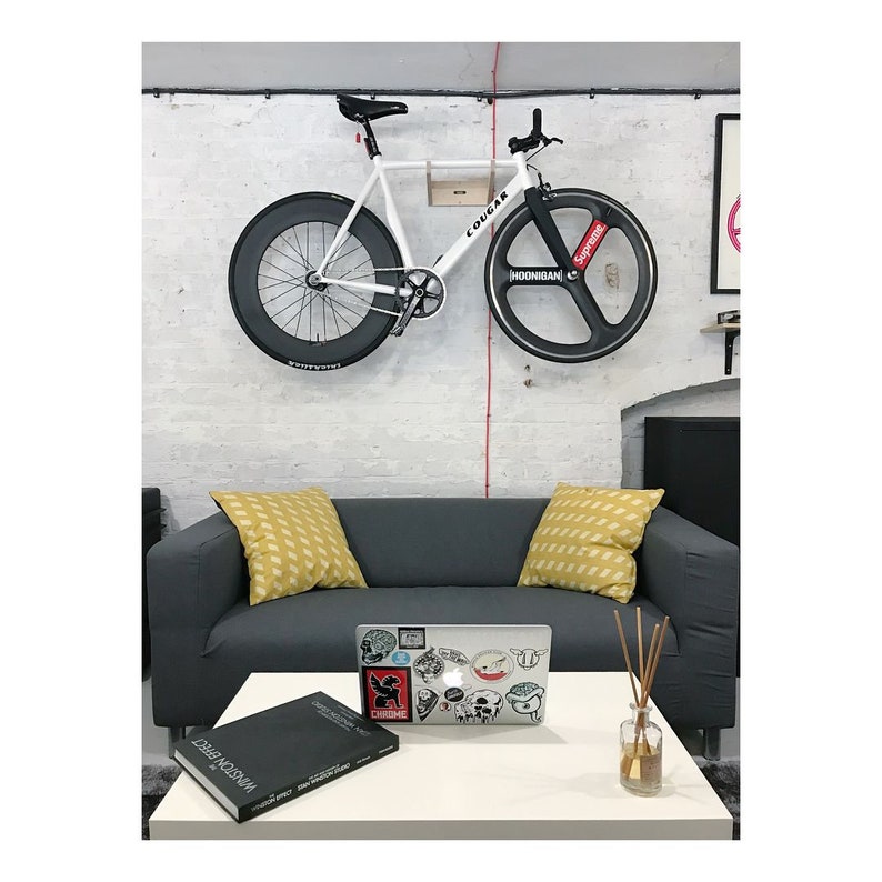 Huxlo Support mural en bois pour v/élo Maurad