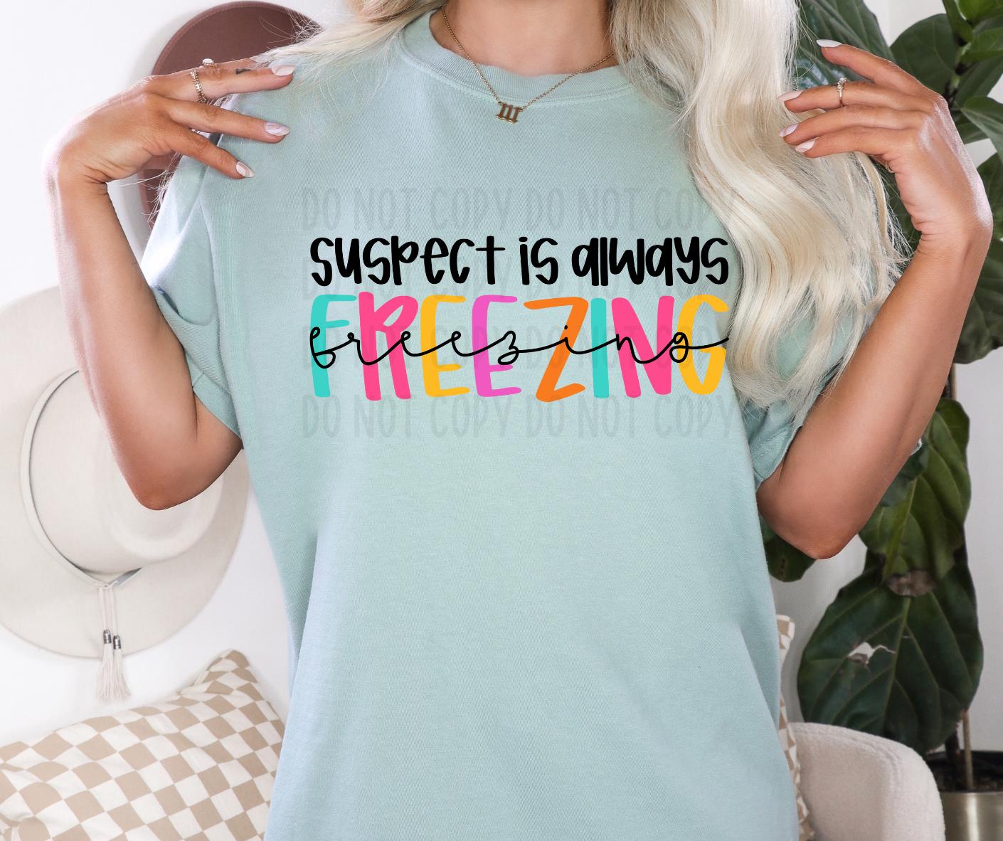 Suspect is Always Freezing PNG File - Digital Design - Commercial Use ...