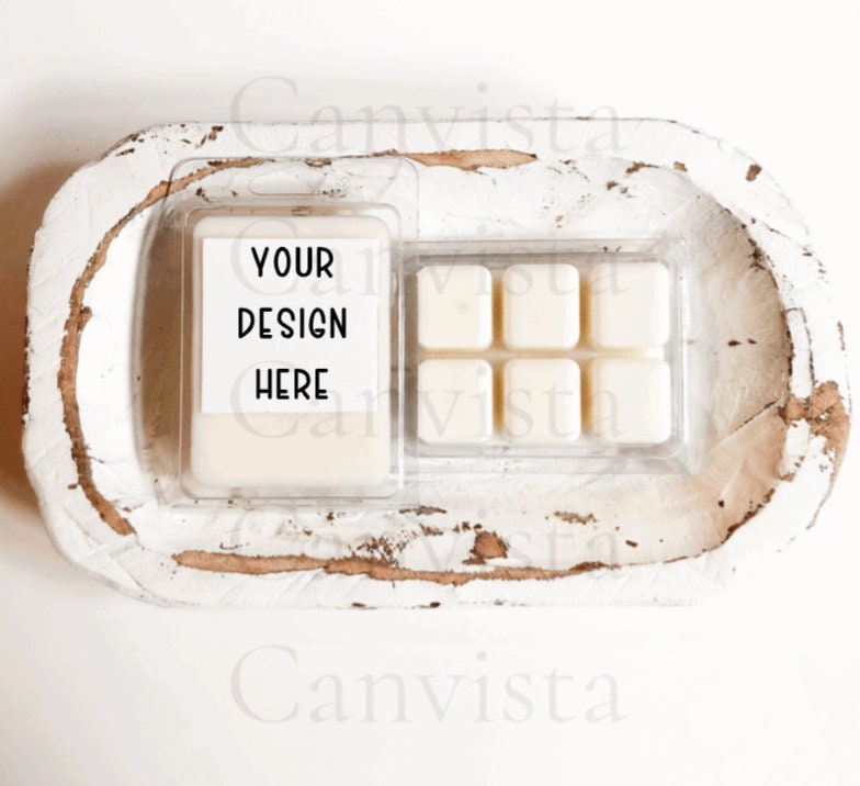 Wax Melt Mockup. Clamshell Mockup. White Wax Melt Mockup. Wax Tarts