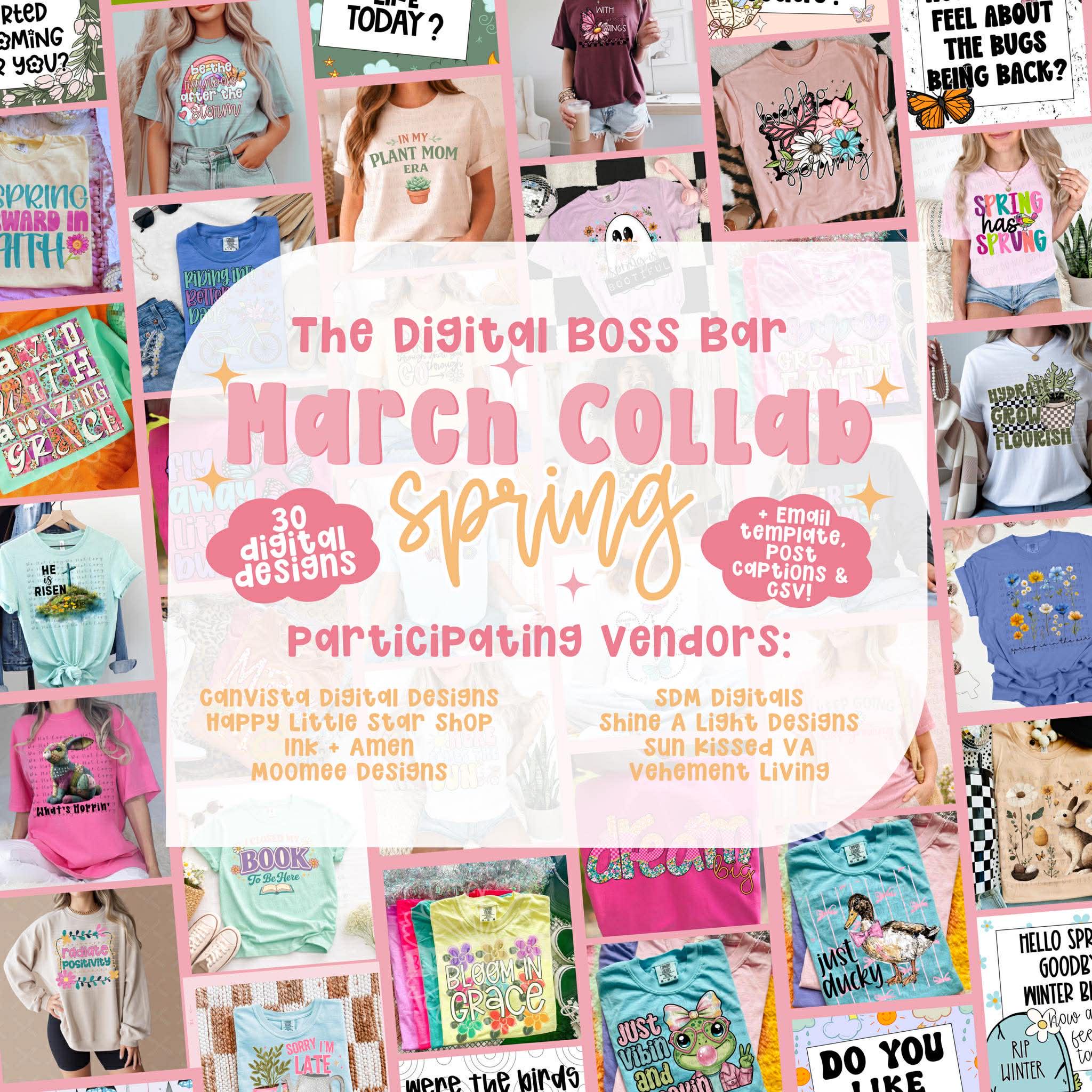 TBB Collab: Spring - 30 PNG Files, Ready to Use Mocks, CSV Files ...