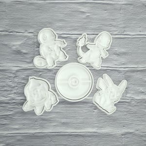 Anime Cookie Cutter Stamp Set: 3D Printed PLA, Gamer Party