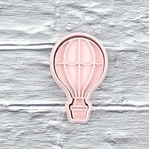 Hot Air Balloon Cookie Cutter Stamp, Hot air Balloon Cookie Cutter, Hot air Balloon Playdough Stamp, Balloon Fondant Stamp, Balloon Cutter
