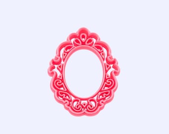 Picture Frame Cookie Cutter Stamp Picture Frame Stamp Picture Frame Mold Fondant Frame Mold Clay Frame Mold Fondant Stamp Clay Stamp