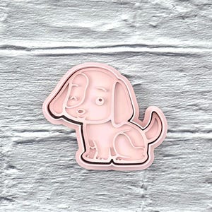 Dog Cookie Cutter Stamp, Dog Cookie Cutter, Puppy Cookie Cutter, Playdough Mold, Dog Fondant Stamp, Dog Cake Decor, Puppy Cake Decor