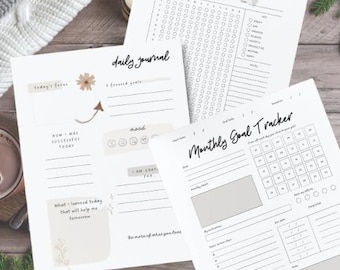 Mental Health Guided Journal | Therapist-Created Daily Prompts for Emotional Healing and Reflection