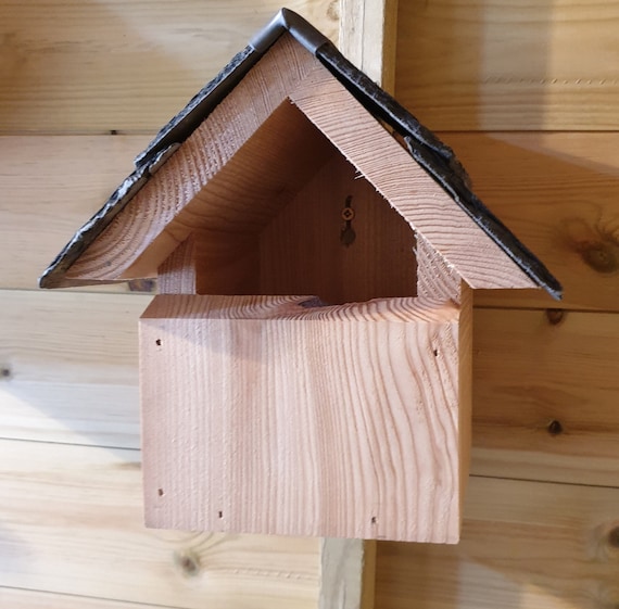 Swift nest box natural timber Welsh Larch Stainless screws Nesting Bird 