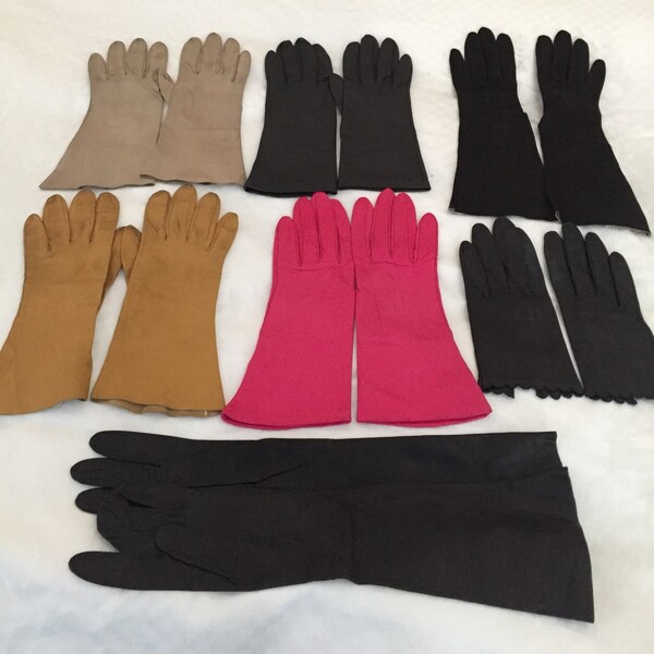 50% OFF!   Vintage Ladies Leather Gloves