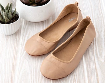 Leather Shoes - Oatmeal