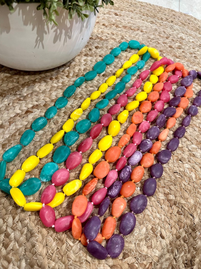 Long Resin Necklaces image 1