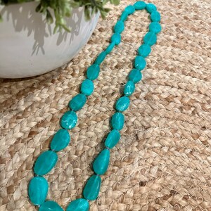 Long Resin Necklaces Jade/Green