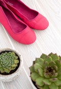 Leather Shoes - Pink